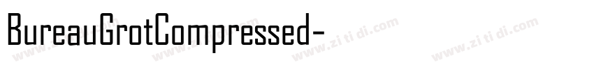 BureauGrotCompressed字体转换