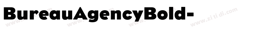 BureauAgencyBold字体转换