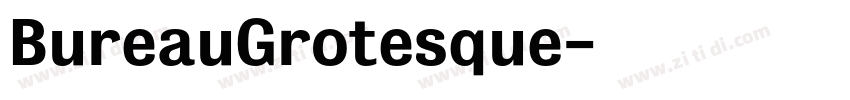 BureauGrotesque字体转换
