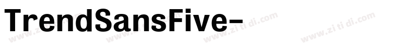 TrendSansFive字体转换