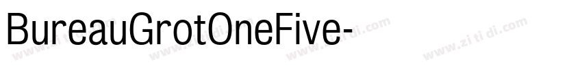 BureauGrotOneFive字体转换
