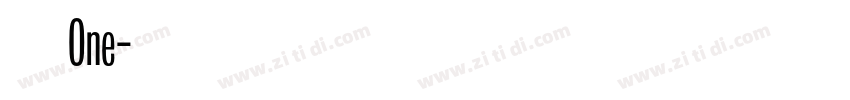火车One字体转换