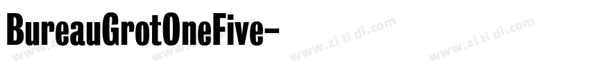 BureauGrotOneFive字体转换