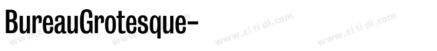 BureauGrotesque字体转换