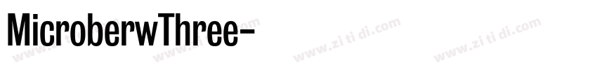MicroberwThree字体转换