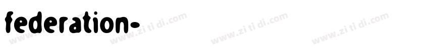 federation字体转换