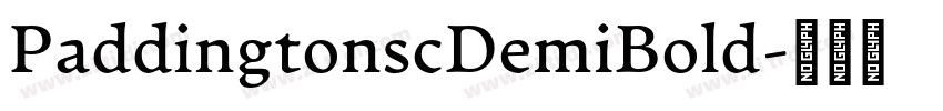 PaddingtonscDemiBold字体转换
