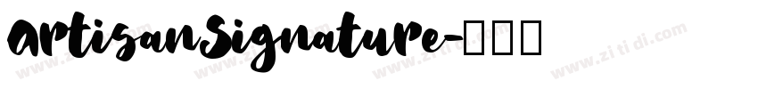 ArtisanSignature字体转换