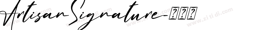 ArtisanSignature字体转换