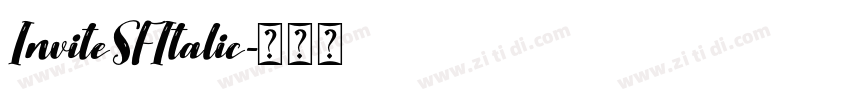 InviteSFItalic字体转换