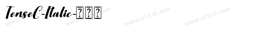 TenseC-Italic字体转换