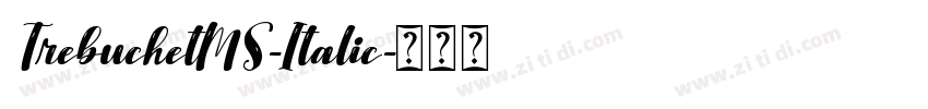 TrebuchetMS-Italic字体转换