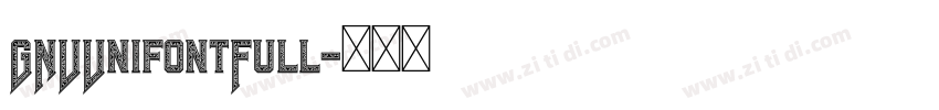 GNUUnifontFull字体转换