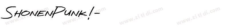 ShonenPunk!字体转换