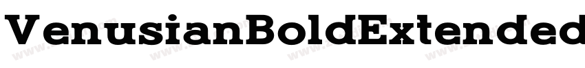 VenusianBoldExtended字体转换