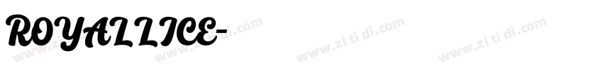 ROYALLICE字体转换