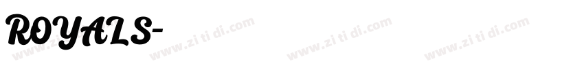ROYALS字体转换