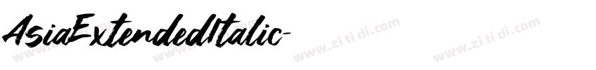 AsiaExtendedItalic字体转换