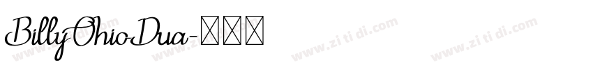 BillyOhioDua字体转换