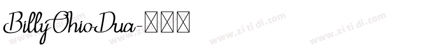 BillyOhioDua字体转换