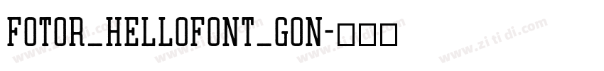 Fotor_HelloFont_Gon字体转换