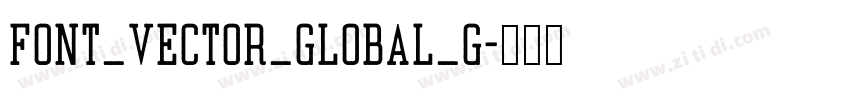 Font_Vector_Global_G字体转换