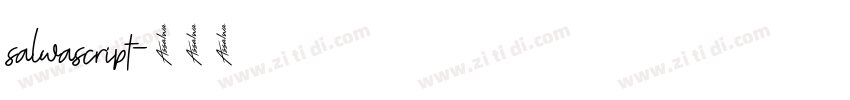 salwascript字体转换