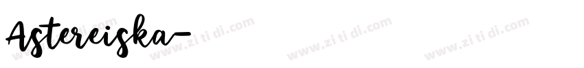 Astereiska字体转换