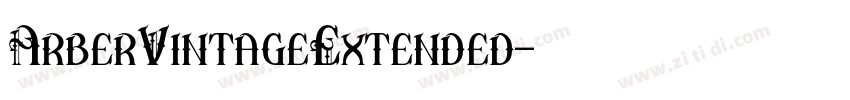 ArberVintageExtended字体转换