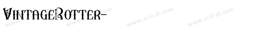 VintageRotter字体转换