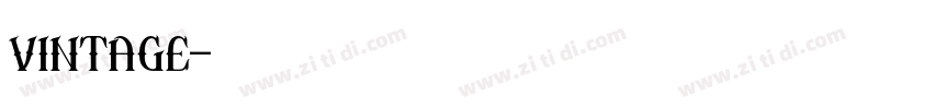 vintage字体转换