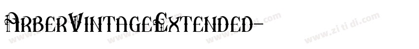 ArberVintageExtended字体转换