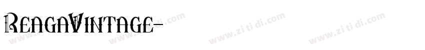 ReagaVintage字体转换