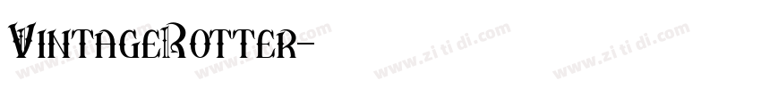VintageRotter字体转换