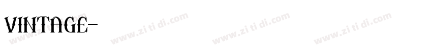 vintage字体转换