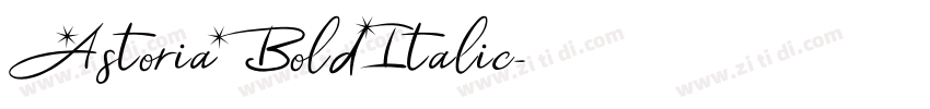 AstoriaBoldItalic字体转换