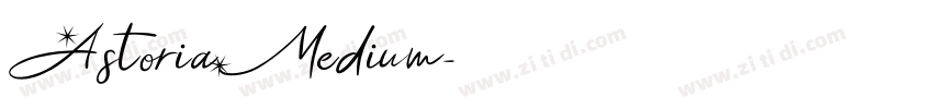 AstoriaMedium字体转换