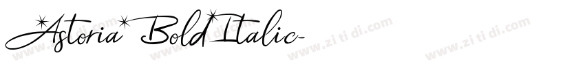 AstoriaBoldItalic字体转换