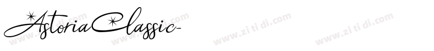 AstoriaClassic字体转换