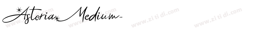 AstoriaMedium字体转换
