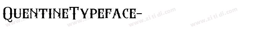 QuentineTypeface字体转换