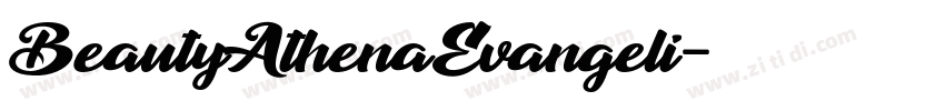 BeautyAthenaEvangeli字体转换