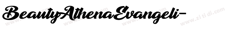 BeautyAthenaEvangeli字体转换