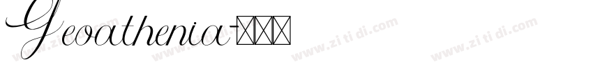 Geoathenia字体转换