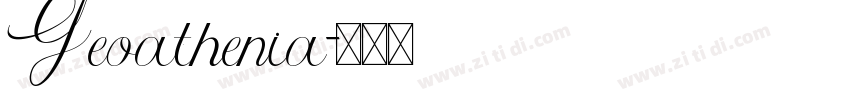 Geoathenia字体转换