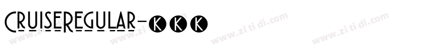 CruiseRegular字体转换