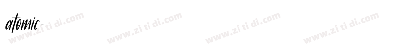 atomic字体转换