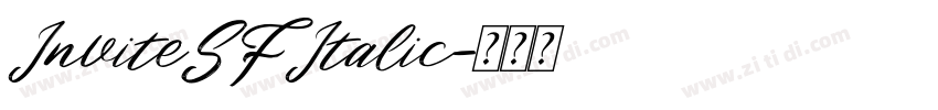 InviteSFItalic字体转换