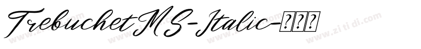TrebuchetMS-Italic字体转换