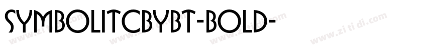 SymbolITCbyBT-Bold字体转换